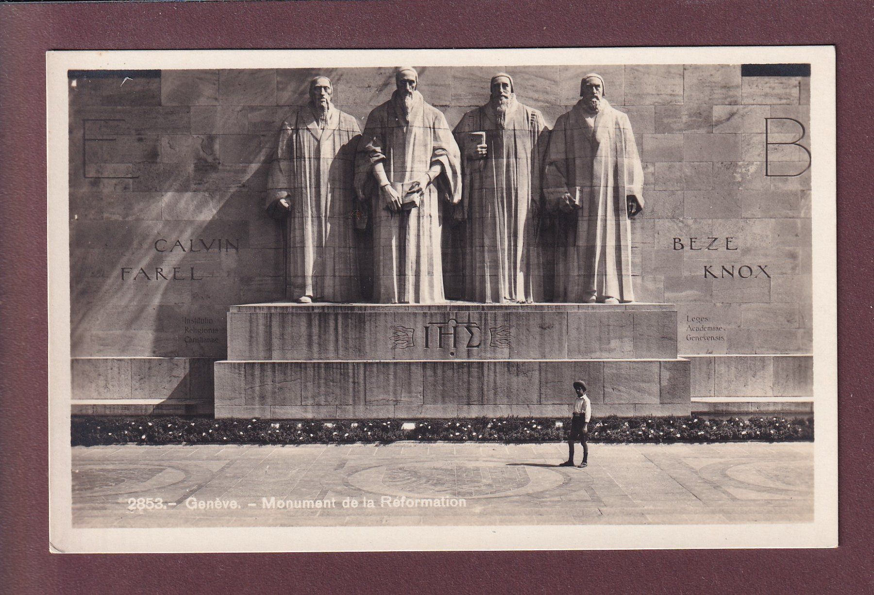 Ansichtskarten: GENEVE - Monument de la Réformation – Gebraucht aus Pully von nicecards