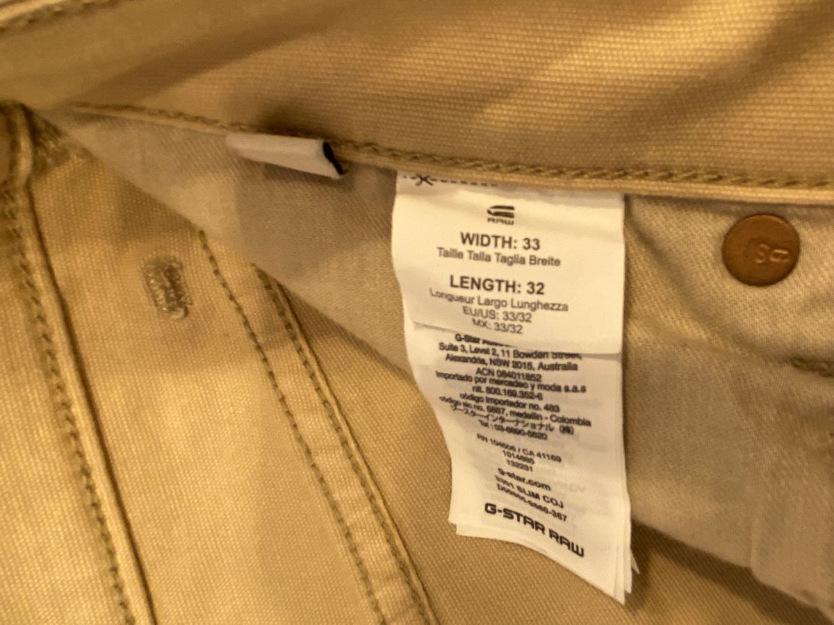 G-Star Pantaloni: G-STAR Hose 33/32 – Usato da Winterthur venduto da Fiore0011 2