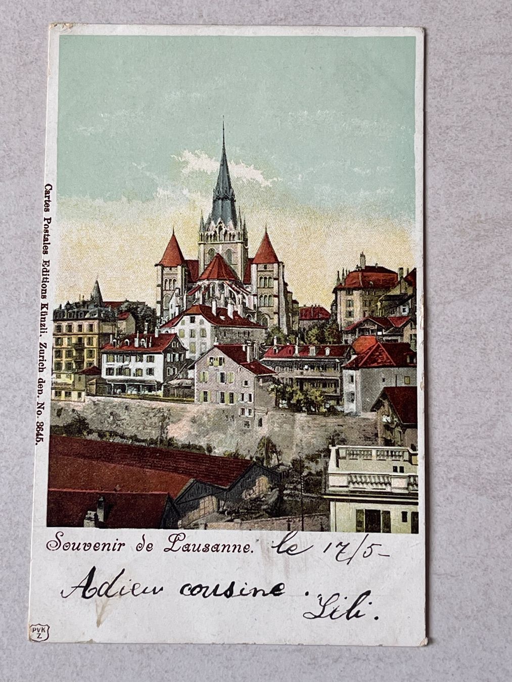 Cartoline postali: Alte Ansichtskarte von Lausanne, Schweiz, – Usato da Strengelbach venduto da Aschatan5