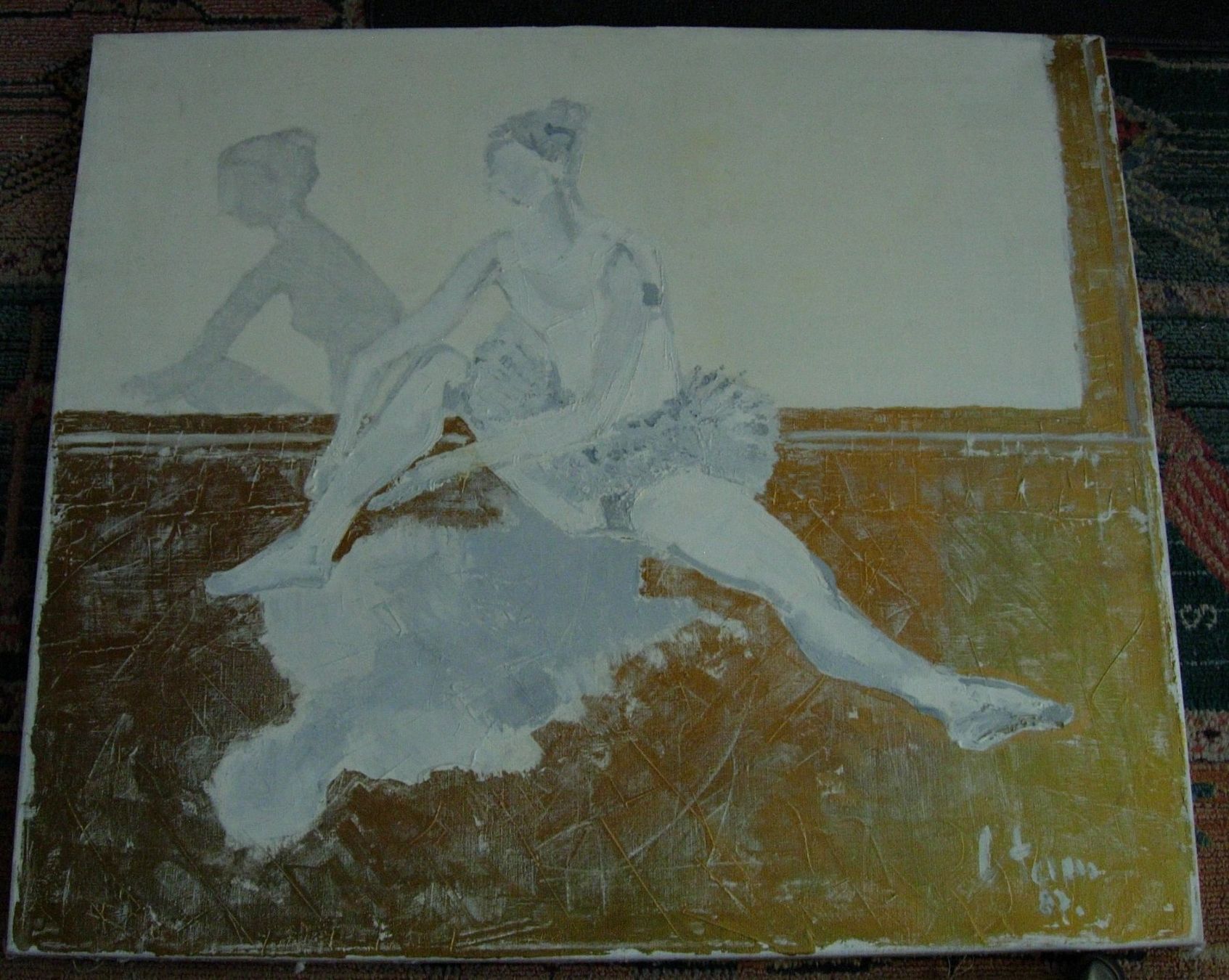 Dipinti: Sitzende Ballerina - Gemälde – Usato da Basel venduto da Grbina64