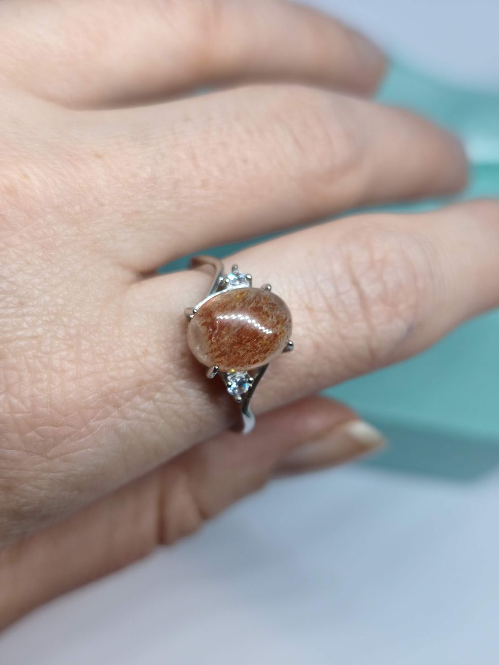 Anelli: Ring mit Sonnenstein Gr. verstellbar 925 Silber – Nuovo (secondo la descrizione) da St. Gallen venduto da GIULESGG 4