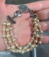 Original Vintage KONPLOTT Perlenarmband, verstellbar