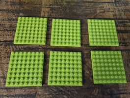 lego 41539 lot de 6 pièces Lime Plate 8 x 8