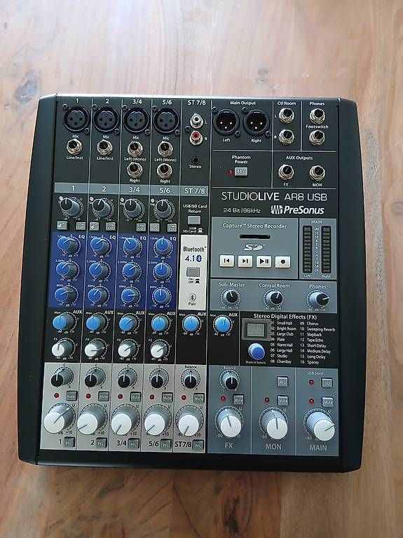Console di mixaggio: PreSonus StudioLive AR8 USB, 8-Kanal Mischpult / Interface – Usato da Yverdon-les-Bains venduto da LoVely01 4