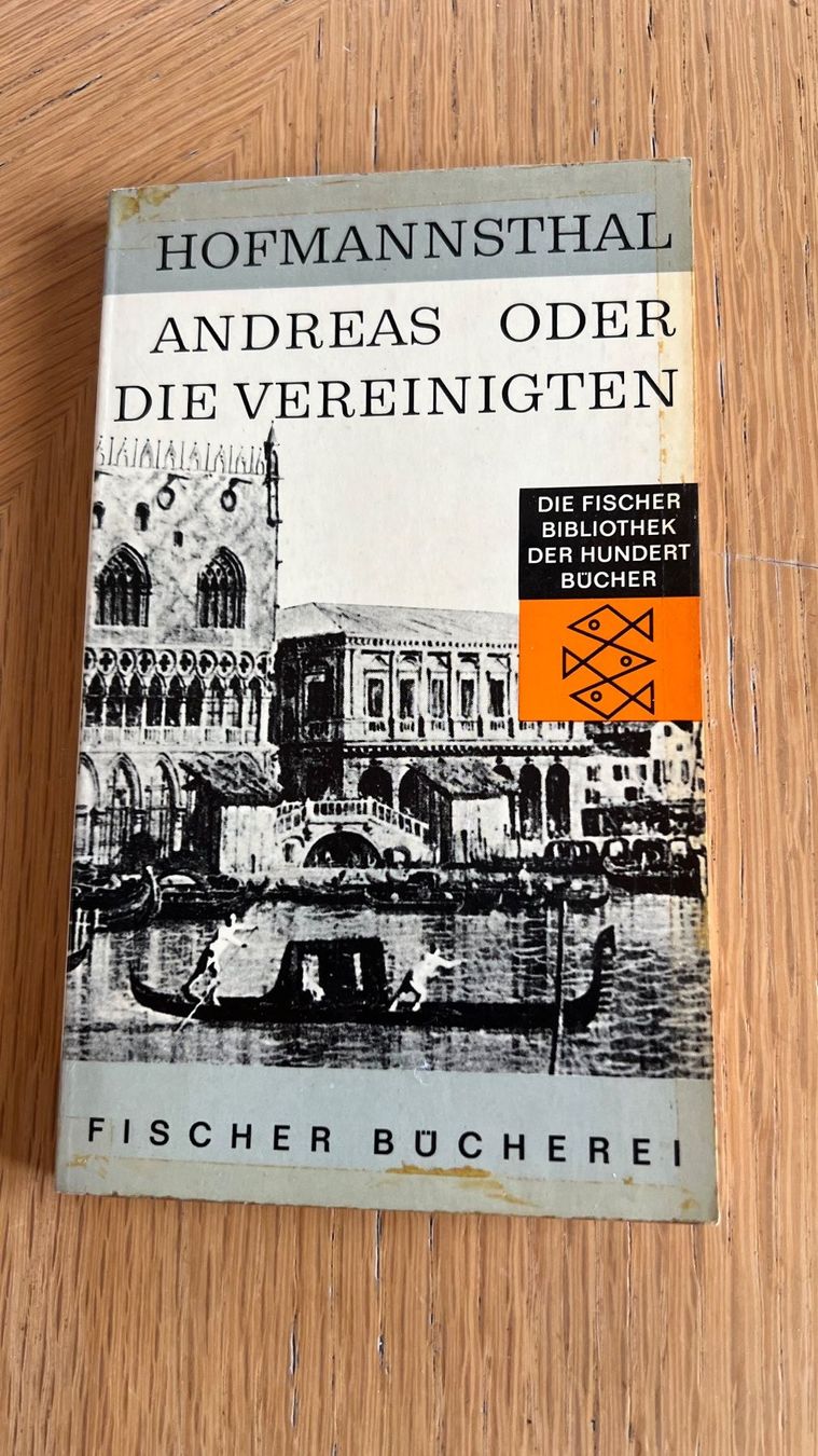 Libri: Hofmannsthal: Andreas oder die Vereinigten, 1957 – Usato da Schübelbach venduto da Dolly990_2