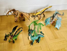 Schleich ect. Kinder Spielzeug Drachen Set Gross
