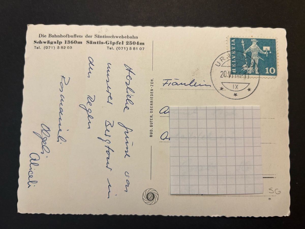 Ansichtskarten: Restaurant Schwägalp Pass – Gebraucht aus Fanas von Alessio11 1