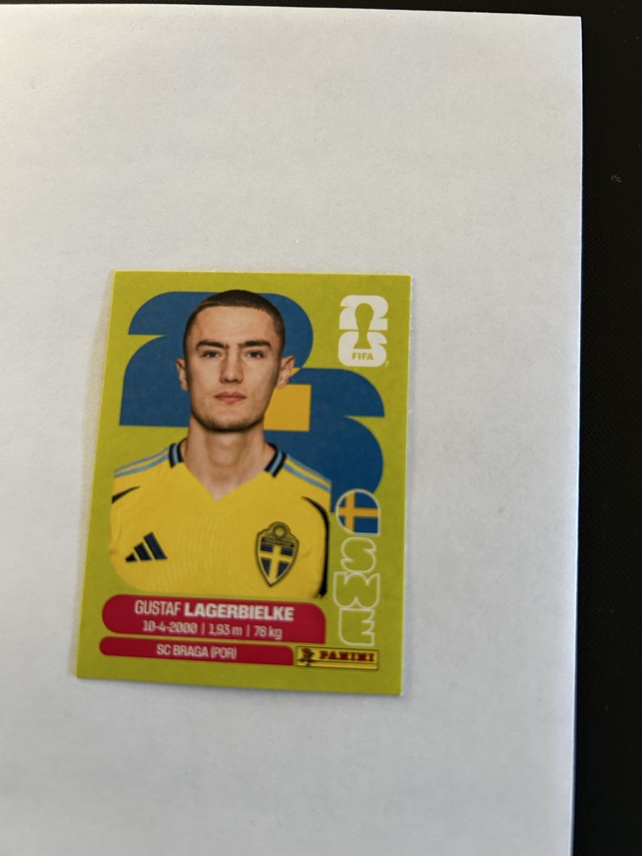 Panini Carte collezionabili: Panini WM 2026 SWE 7 Gustaf Lagerbielke – Nuovo e nell'imballaggio originale da Kestenholz venduto da xara03