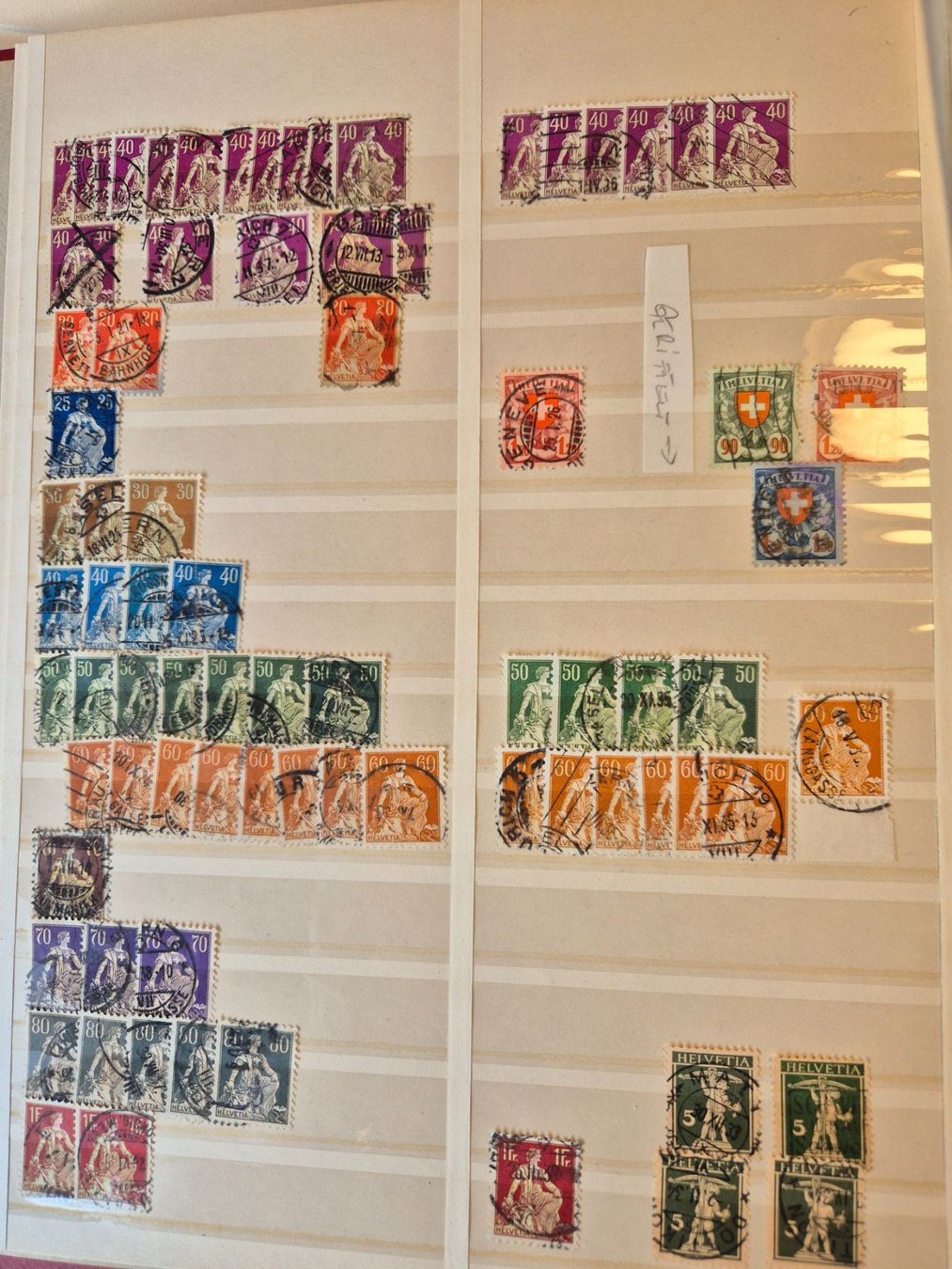 Tous les timbres: Alte Schweiz Sammlung ab 1.- – D'occasion à Uznach par Fireblade7 2