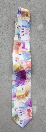 Krawatte "Euro Money" Ralph Marlin, neuwertig