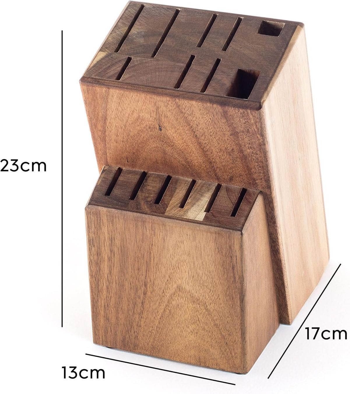 Holzartikel: Messerblock Akazienholz Universal 15 Messer Ohne Messer – Neu und originalverpackt aus Hallau von Sale50OFF 3