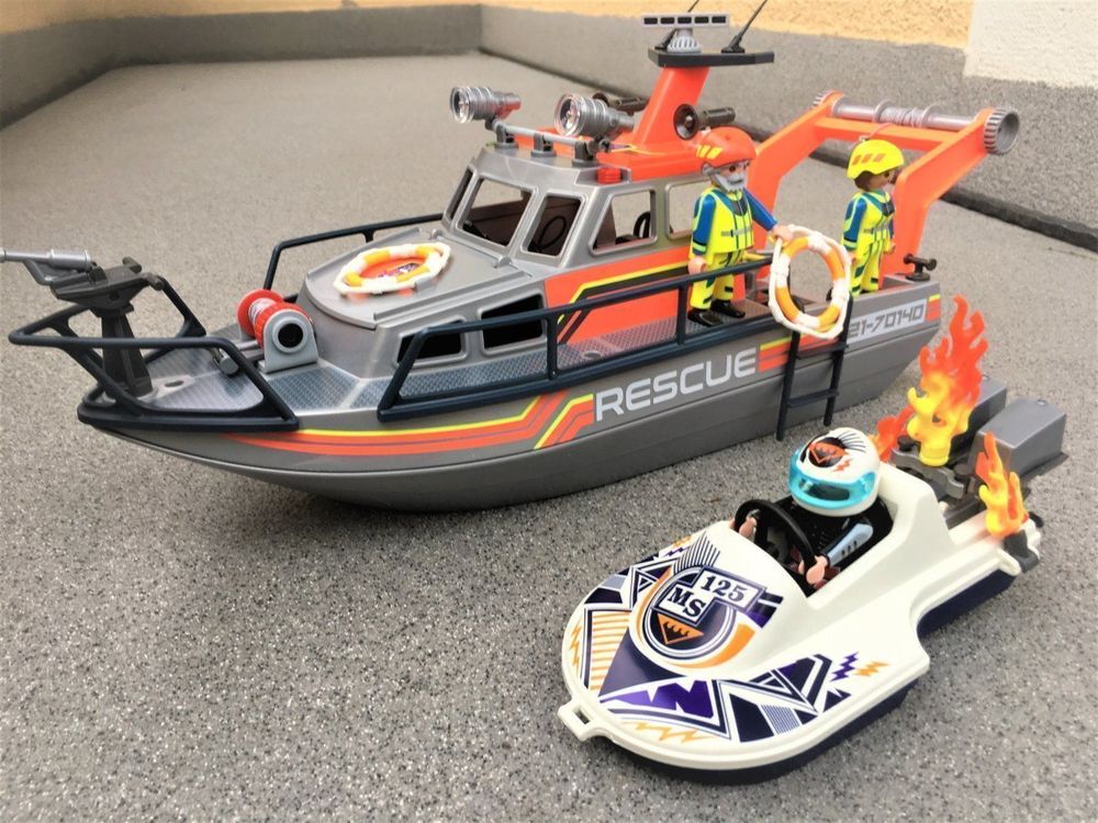 PLAYMOBIL # RESCUE Schiff+Motorboot | Kaufen auf Ricardo