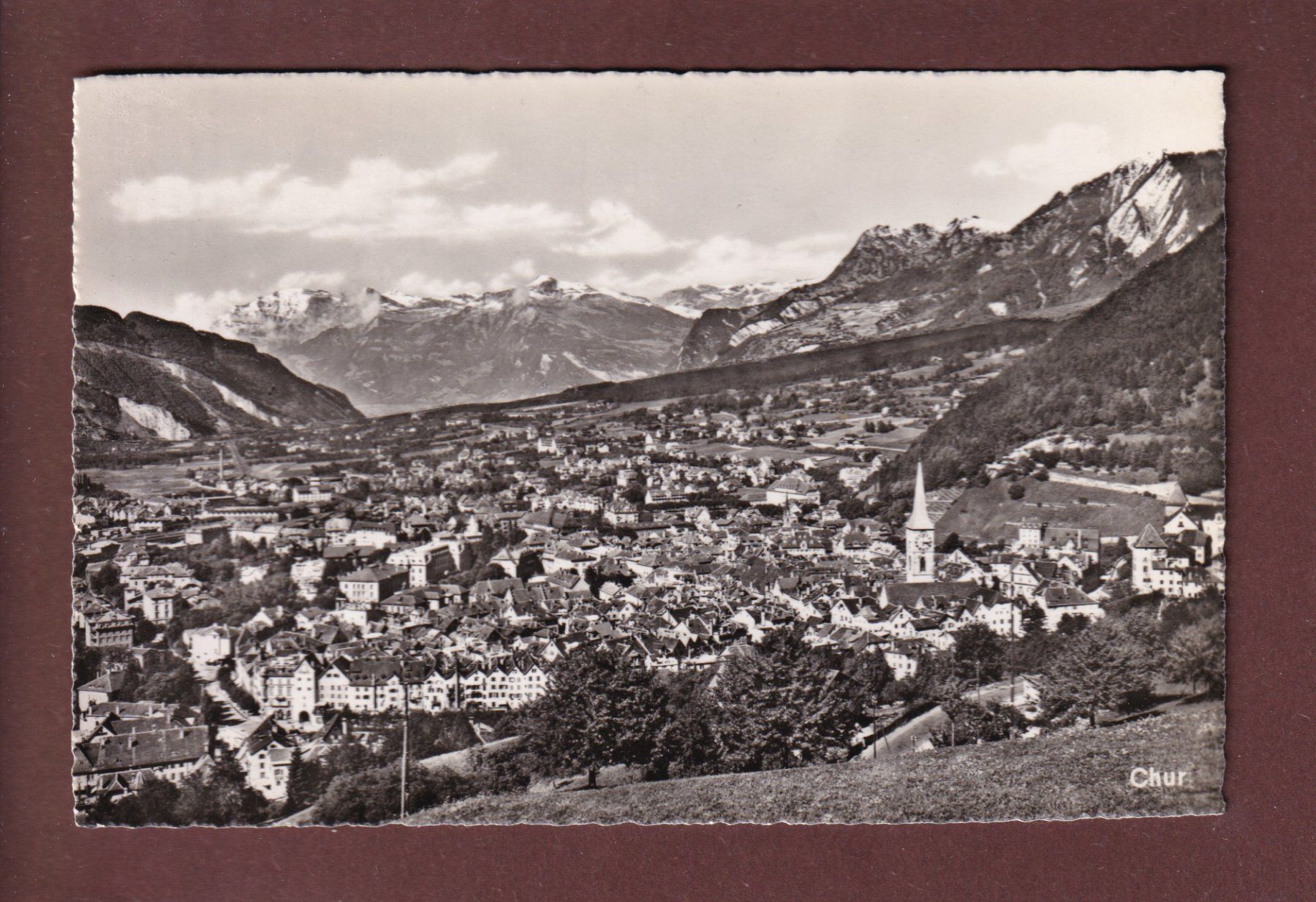 Cartoline postali: CHUR - 1953 – Usato da Pully venduto da nicecards