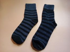 10 Paar Socken blau schwarz - chaussettes bleu noir
