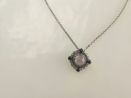 Silber Kette mit Amethyst