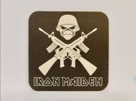 Bierdeckel IRON MAIDEN Bier Untersetzer Vintage Rarität