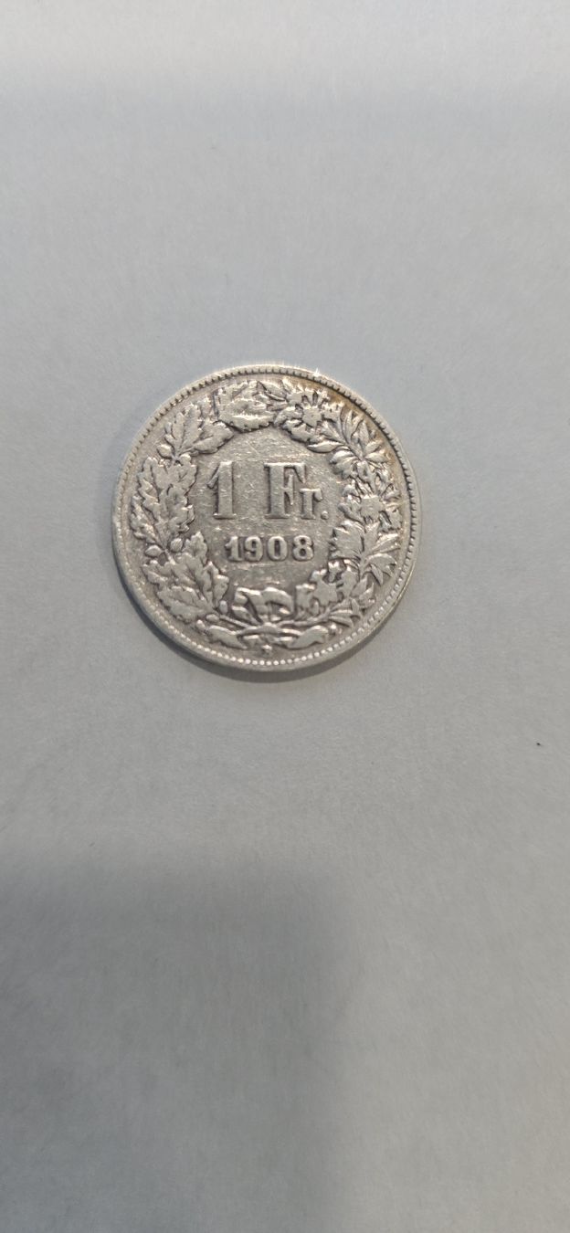 Alle Münzen: piece 1CHF 1908 – Gebraucht aus Fribourg von yan_z5fr
