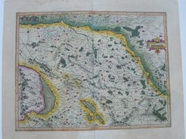Kupferstichkarte Burgund Westschweiz von Mercator