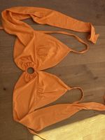 Orange Missue Neckholder Top, Gr. M
