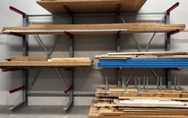SCHULTE K6000 Schwerlast-Kragarmregal 4.5 m / 16 Arme