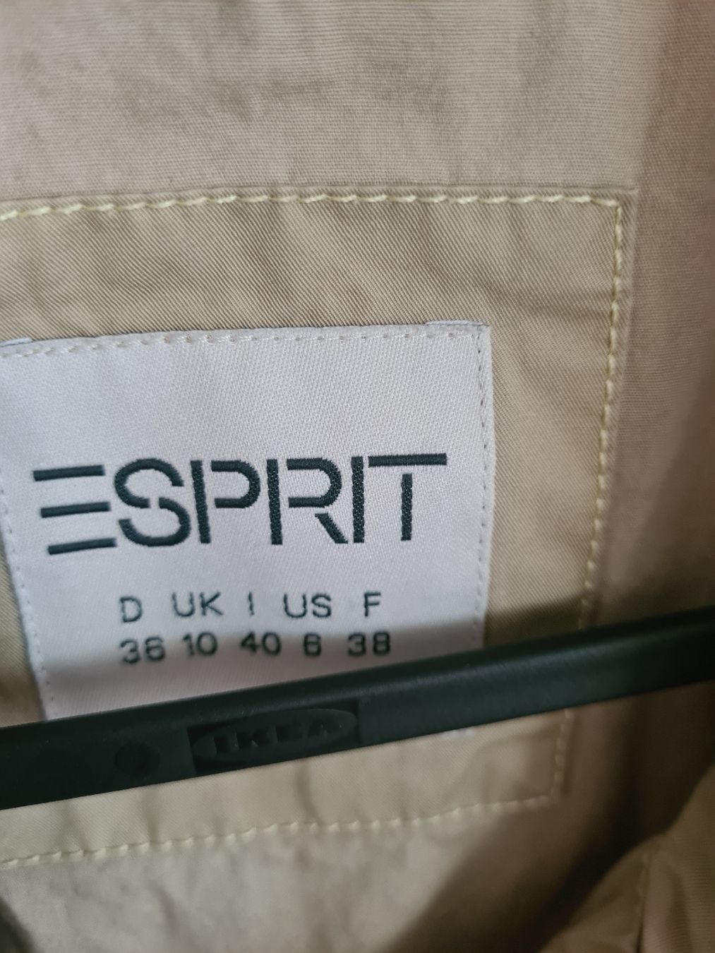 Esprit Giacche: Esprit, Trench Jacke, beige, gr. 36 – Usato da Steinhausen venduto da MilaB 1