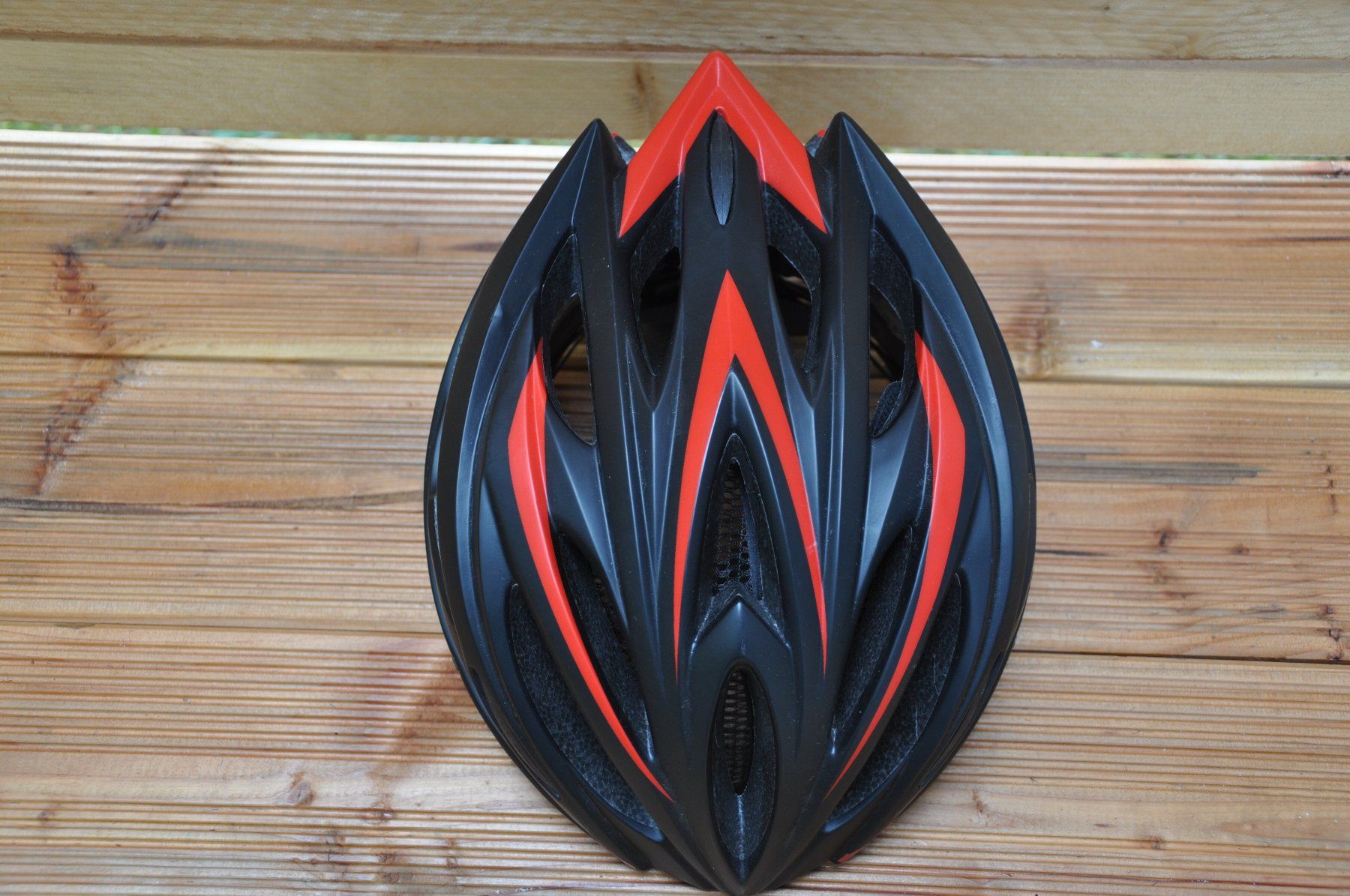 Caschi: Fahrradhelm schwarz-rot - NEU – Nuovo (secondo la descrizione) da Winterthur venduto da juve1972 1