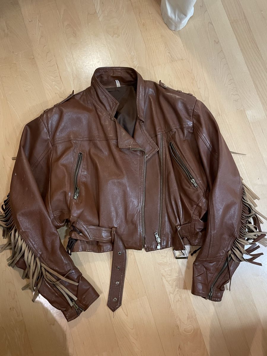 Giacche: Vintage Lederjacke mit Fransen – Usato da Adliswil venduto da alexreducereuse