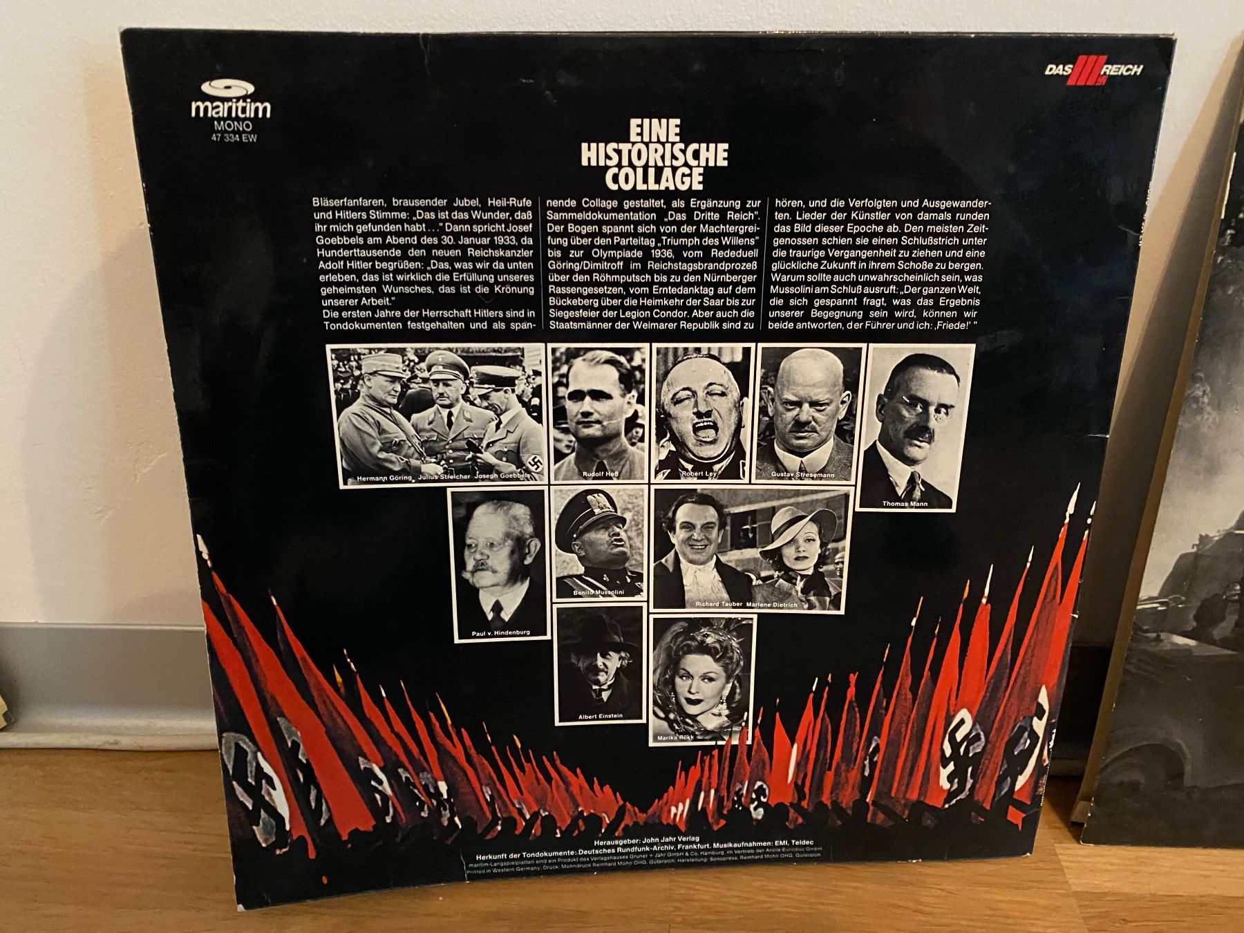 Dischi in vinile: Das Reich - Eine Historische Collage 1. & 2. Teil / Vinyl – Usato da Rotkreuz venduto da mia_dc2r 3
