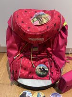 Ergobag Schulrucksack Set Pink Herz Motiv Gebraucht