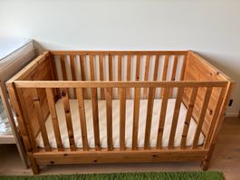 Arven-(Zirben)Holz Babybett