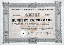 Deutscher Eisenhandel AG, Berlin - 1936