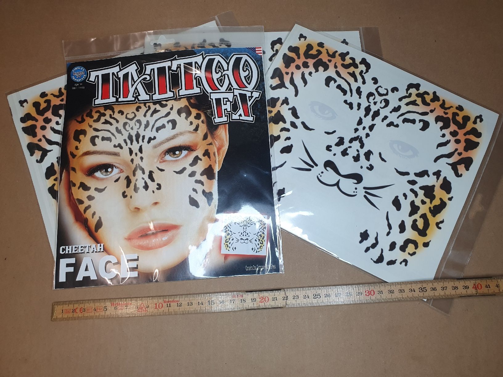 Make-up: Fasnachts Schminke / Karneval Make-Up - Gepard / Leopard 4St – Nuovo e nell'imballaggio originale da Aathal-Seegräben venduto da Ru.Fi
