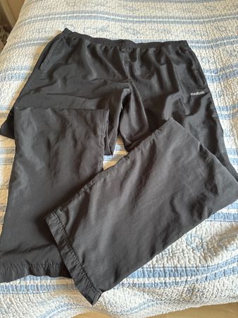 Pantalon de sport Reebok, noir.