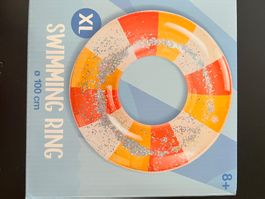 Schwimmring XL Ø 100 cm neu mit Glitter