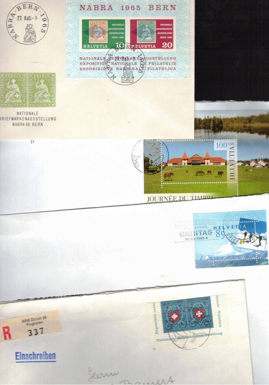 Tutti i francobolli: 20 Blöcke auf Couvert Schweiz Briefmarken Schnäppchen – Usato da Widnau venduto da Seppl480 4