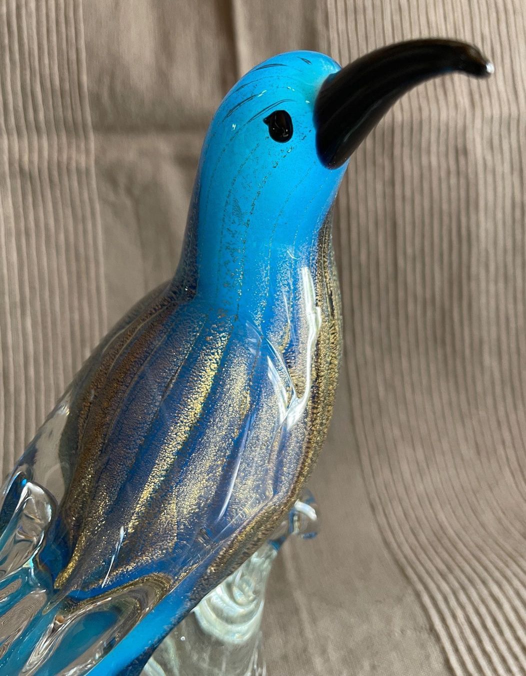 Murano Figuren: Eisvogel Glas von Murano blau gold – Neu (gemäss Beschreibung) aus Bern von Chraebu2 6