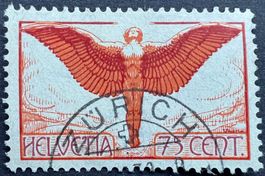 Flugpost F11 schöner Halbstempel Zürich SBK 130.-