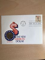 USA 1 Dollar 1979 Ersttagsbrief US Münze Susan B Anthony