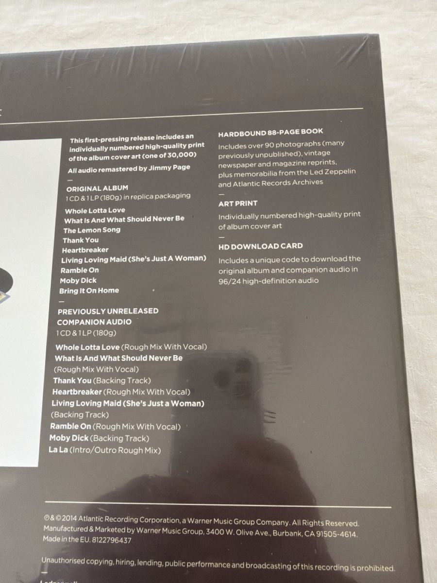 Dischi in vinile: Led Zeppelin - II - Super Deluxe Edition Box Set, versiegelt – Nuovo e nell'imballaggio originale da Schaffhausen venduto da Sonne25 4