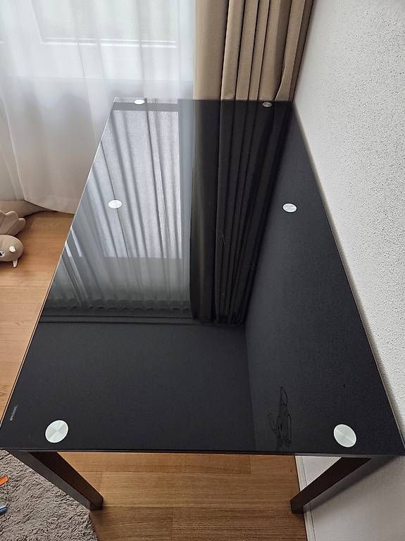 Scrivanie: Bürotisch Glasplatte schwarz – Usato da Emmenbrücke venduto da DA90 3