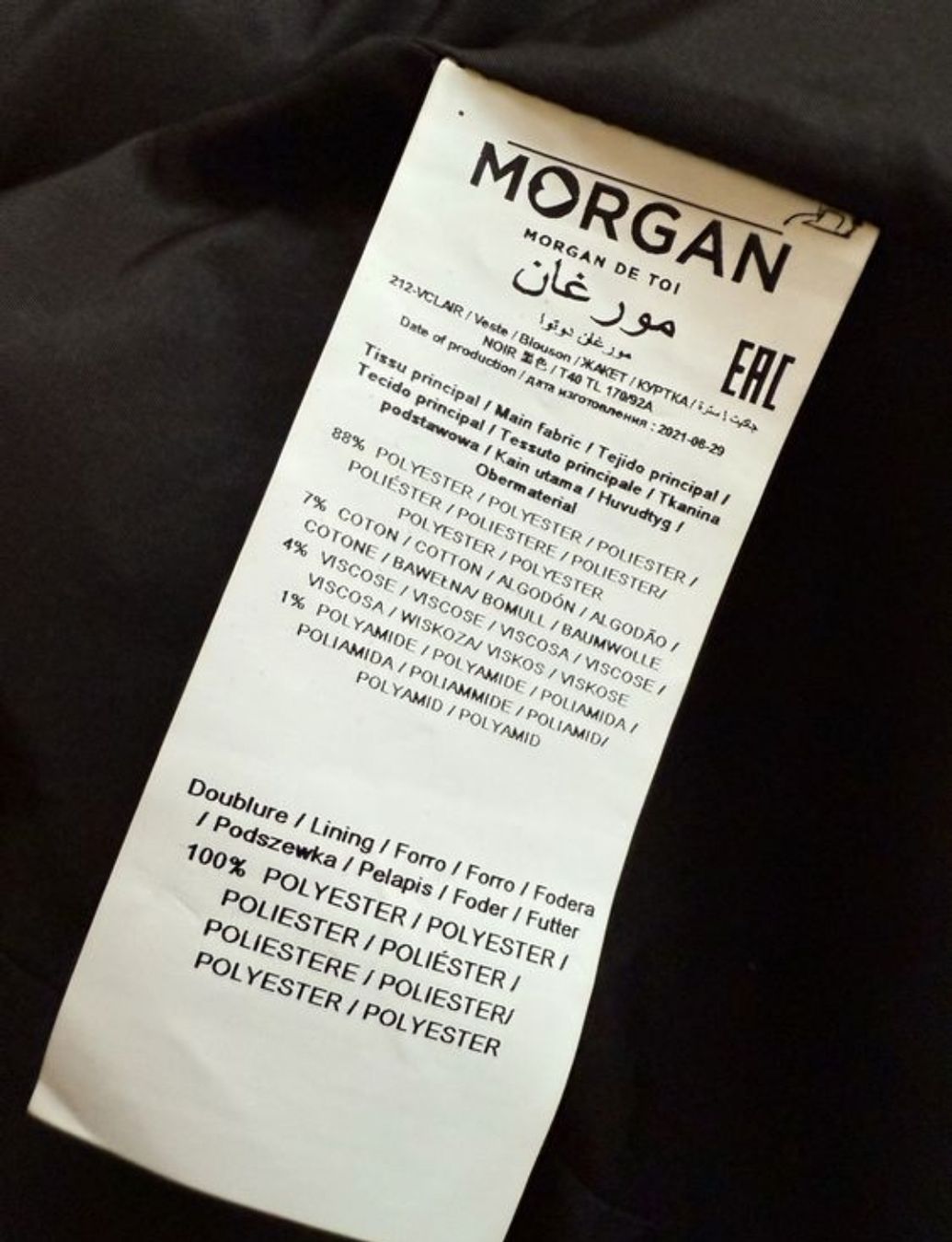 Completi & Tailleur: Ensemble Morgan T40 noir  – Usato da Lausanne venduto da Cognitia 6