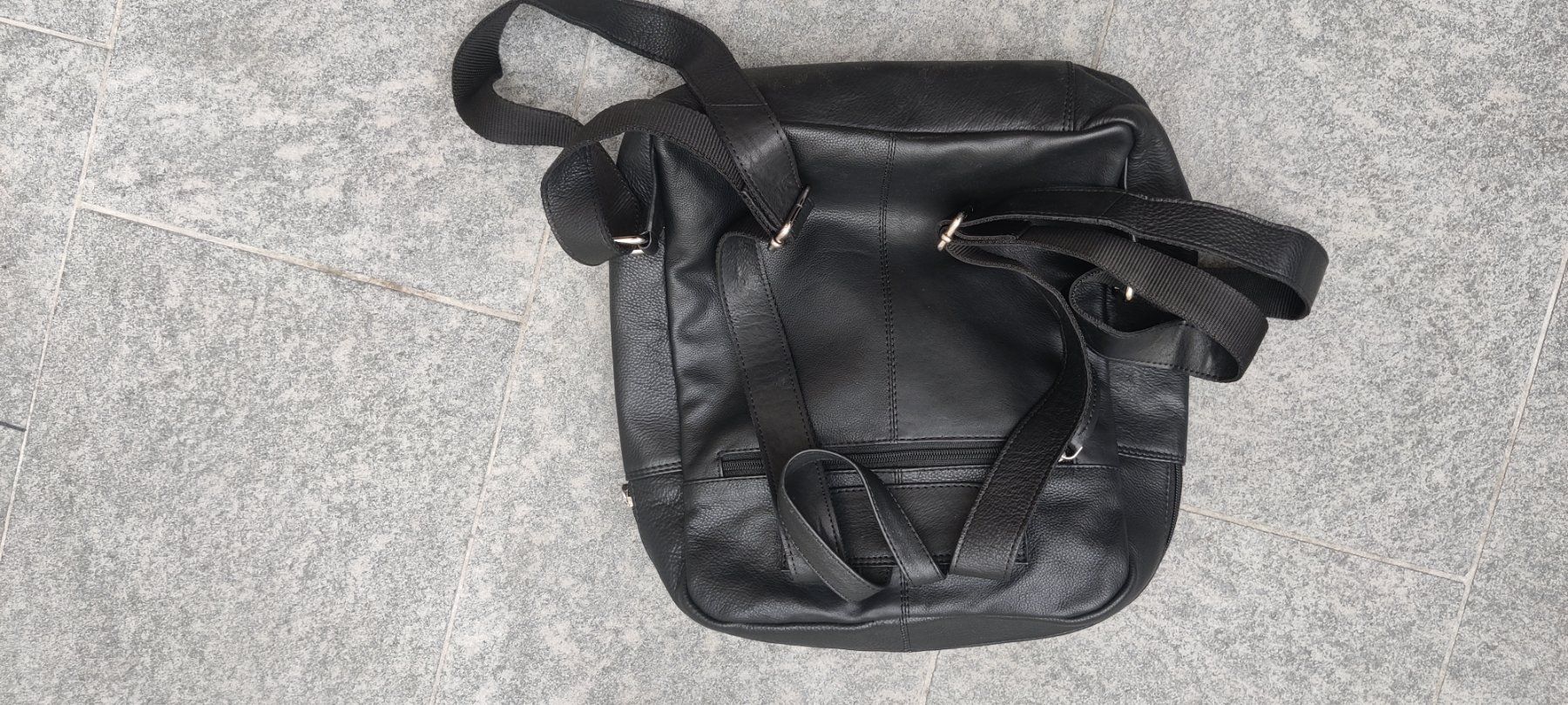 Sacs à dos: Schwarzer Lederrucksack – Neuf (Voir description) à Winterthur par rpi_58v2 1