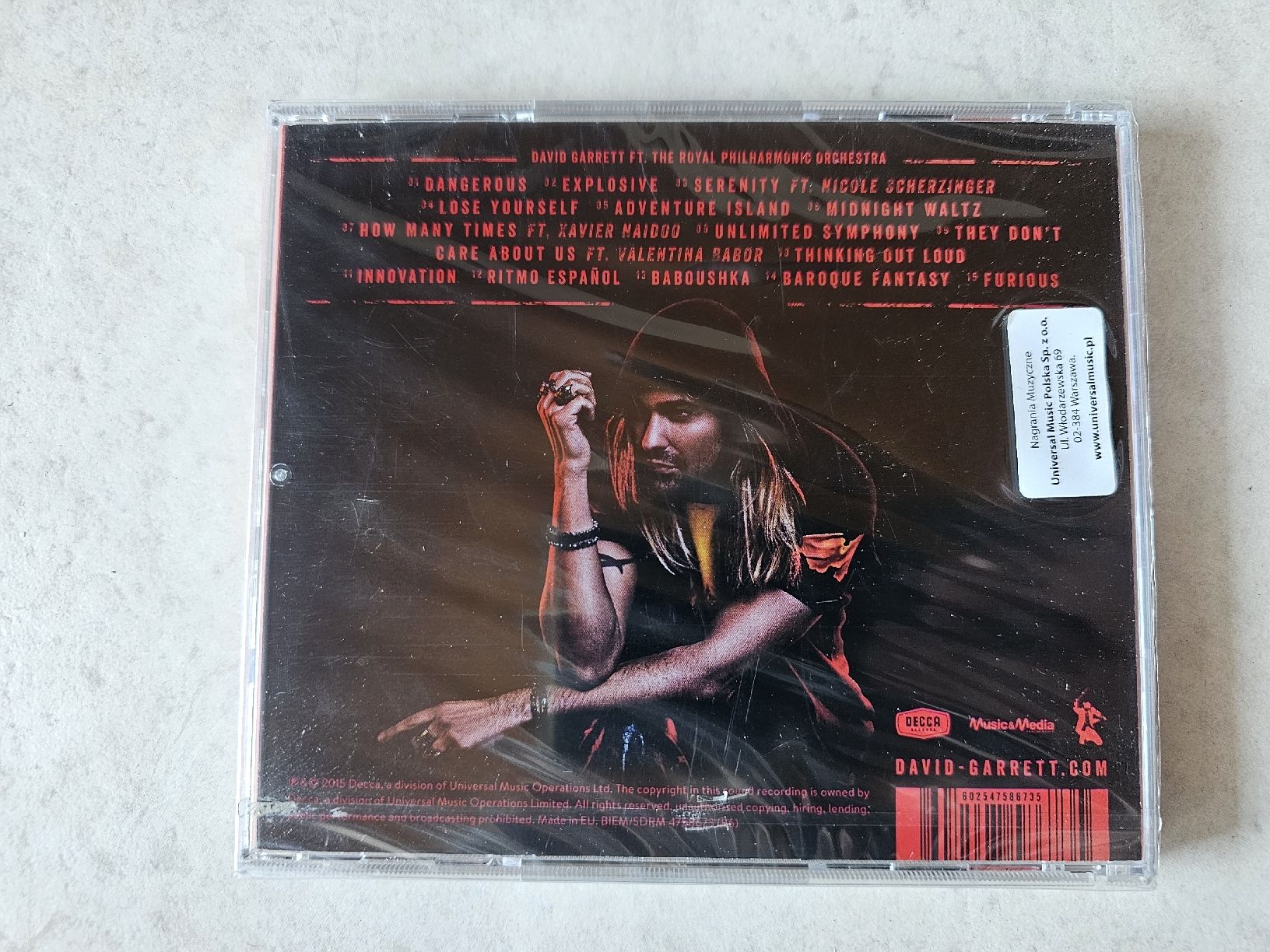 CD: David Garrett  -  Explosive / Fabrikneu – Nuovo e nell'imballaggio originale da Schneisingen venduto da backstore24 1