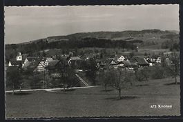 AK Knonau, Teilansicht mit Kirche