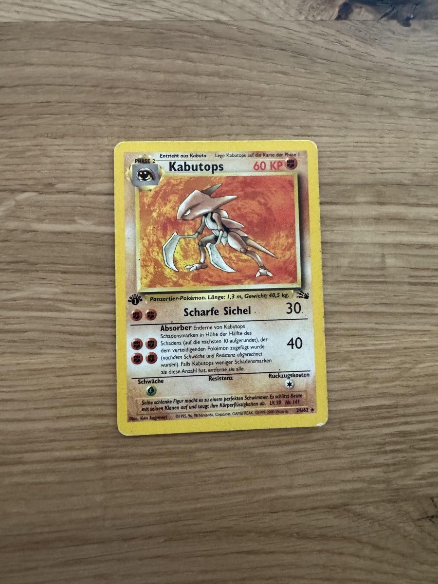 Cartoline: Kabutops first edition fossil set – Usato da Meinisberg venduto da Knightdeals
