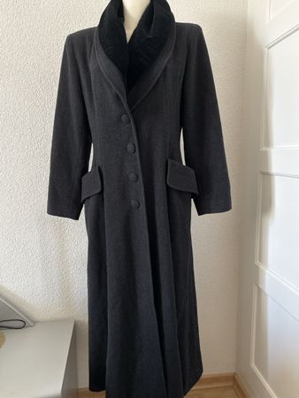 Damen Mantel Nicowa grau mit Kaschmir Grösse 38 gefüttert