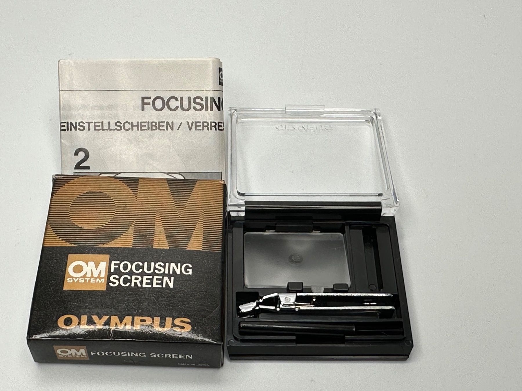Olympus Fotocamera: Olympus OM Focussing Screen Mattscheibe 13 – Nuovo (secondo la descrizione) da zuchwil venduto da solotin74