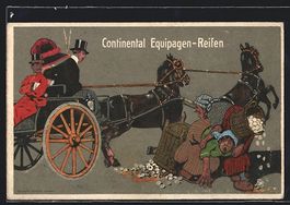 Reklame für Continental Equipagen-Reife