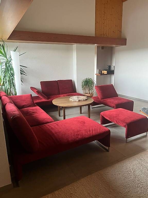 Divani: Moderne Designer-Polstergruppe in Dunkelrot – Usato da Unterstammheim venduto da Leonidas92
