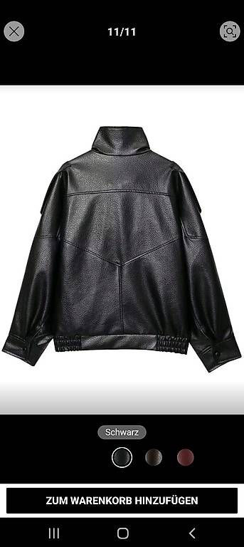 Giacche: Schöne schwarze Kunstlederjacke Oversize – Usato da Bern venduto da DiLara2000